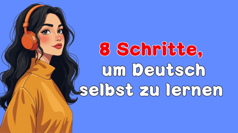 8 Schritte, um Deutsch selbst zu lernen