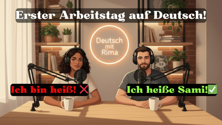 Erster Arbeitstag auf Deutsch: Neue Podcast-Episode hilft Anfängern!