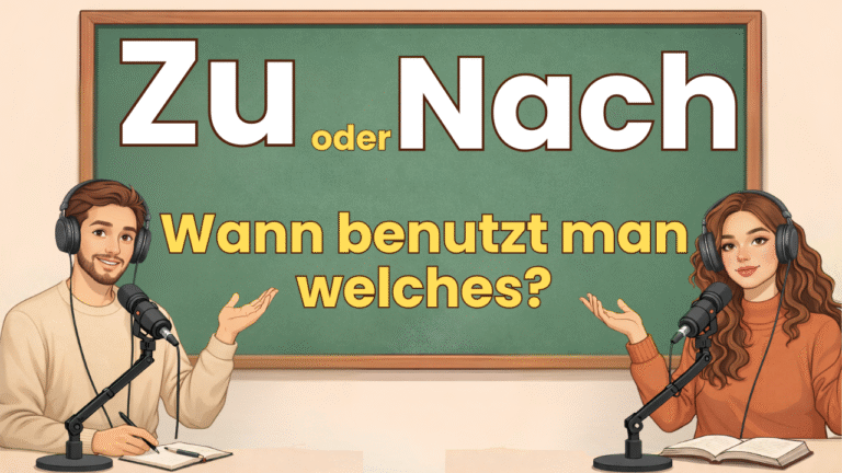 ZU oder NACH? Wann benutzt man welches?