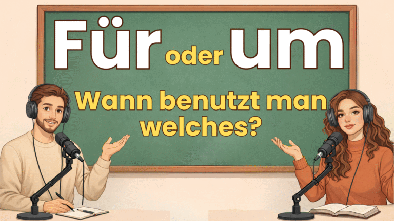 Für oder um? Wann benutzt man welches?
