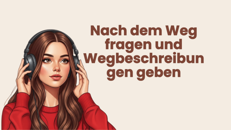 Nach dem Weg fragen und Wegbeschreibungen geben