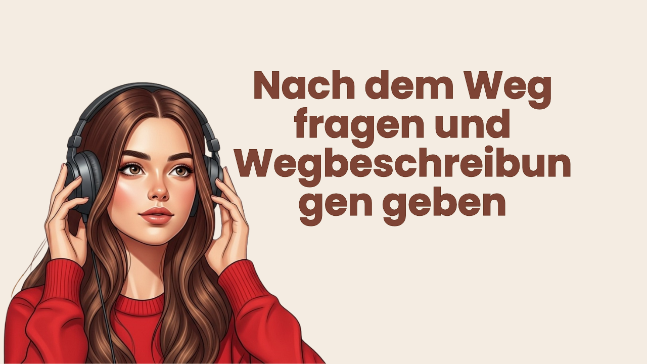 Nach dem Weg fragen und Wegbeschreibungen geben