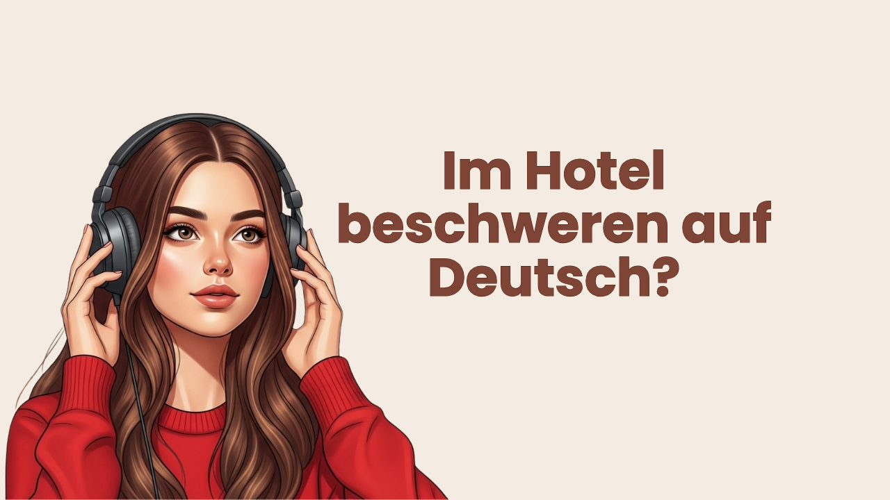 Im Hotel beschweren auf Deutsch?
