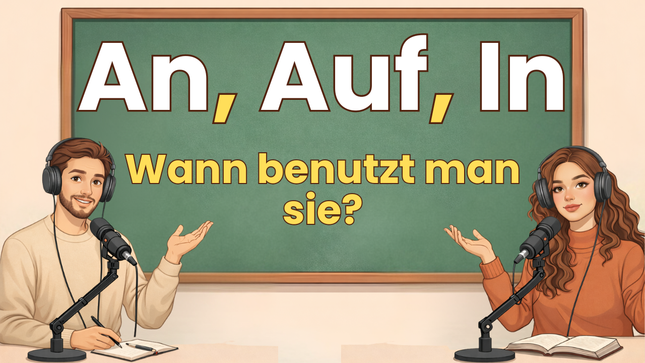 AN, AUF oder IN? Ortspräpositionen einfach erklärt