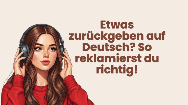 Etwas zurückgeben auf Deutsch? So reklamierst du richtig!