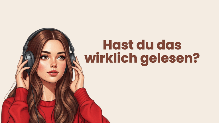 Hast du das wirklich gelesen?